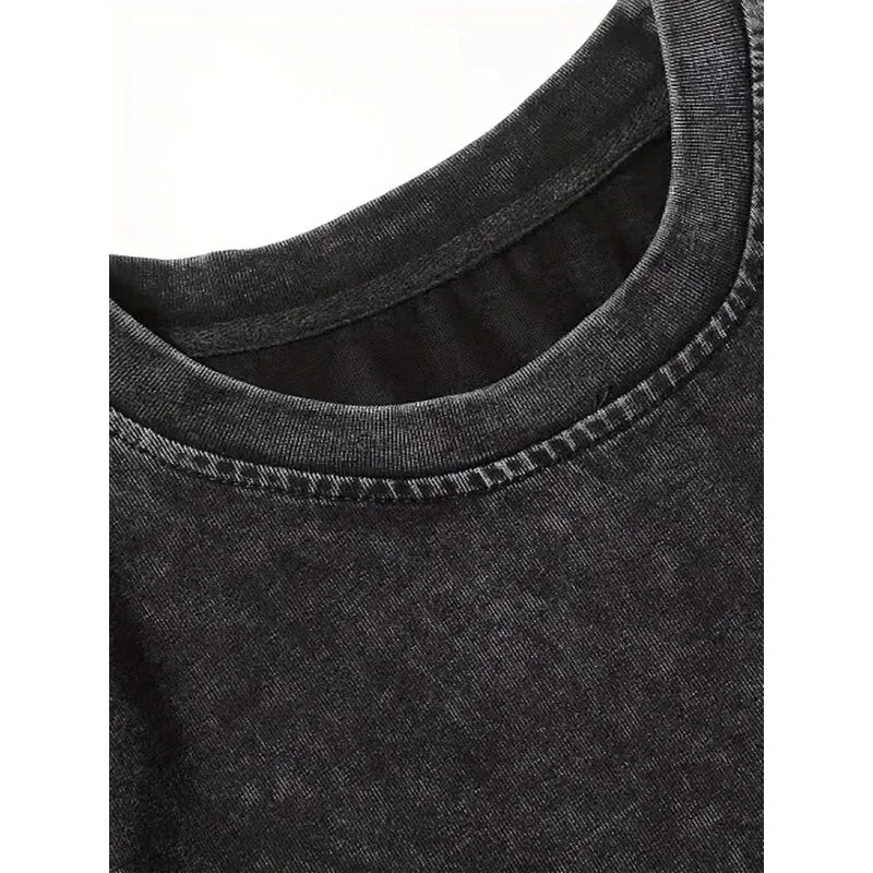 Gothic Angel Washed Oversized T-Shirt