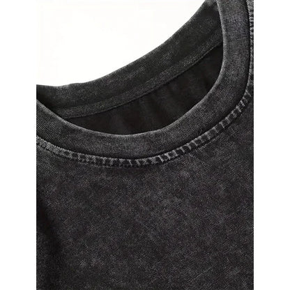 Gothic Angel Washed Oversized T-Shirt