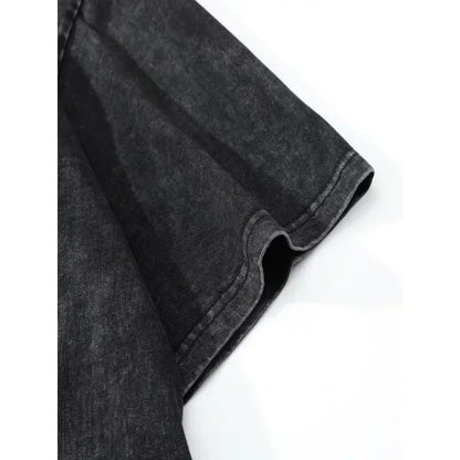 Gothic Angel Washed Oversized T-Shirt